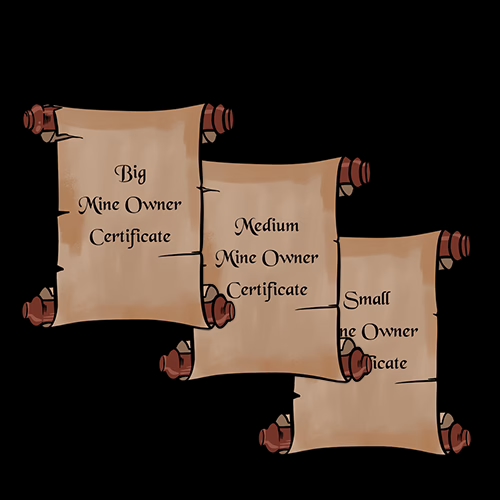 Mine Owner Certificates