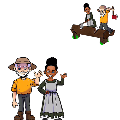 A female villager